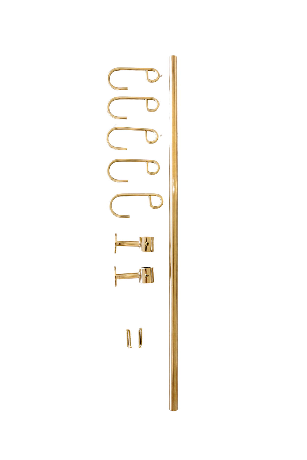 Solid Brass Kitchen Utensil Rail | By Luxe B Co.
