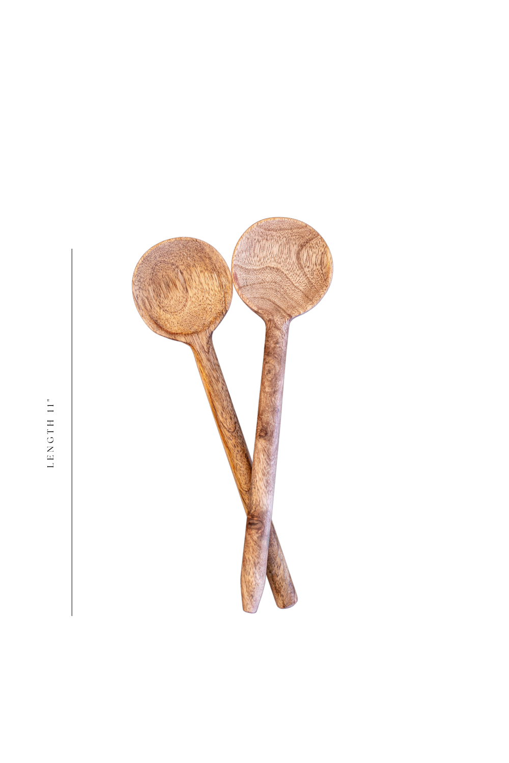 Hand carved mango wood spoons (set of 2) - Luxe B Co