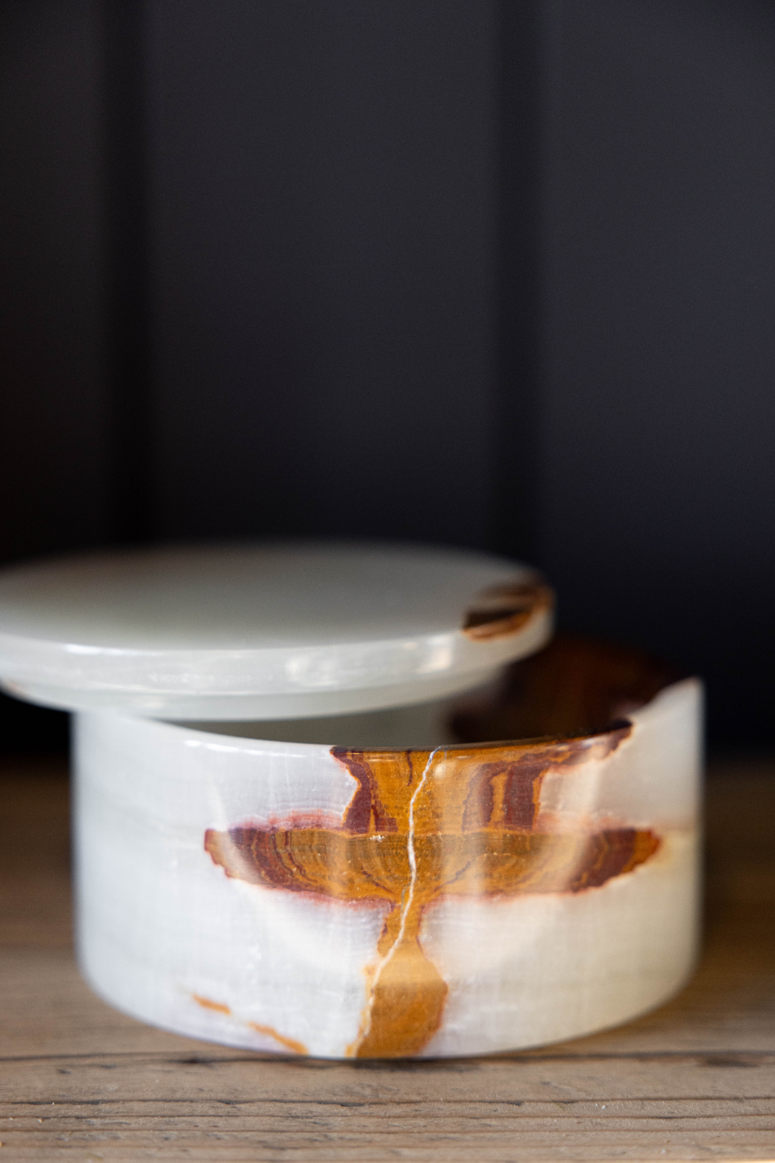 Light Green Onyx Lidded Marble Dish - Luxe B Co