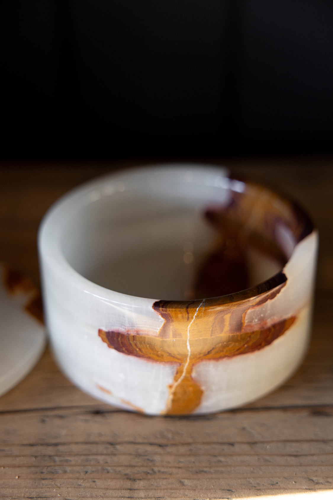 Light Green Onyx Lidded Marble Dish - Luxe B Co