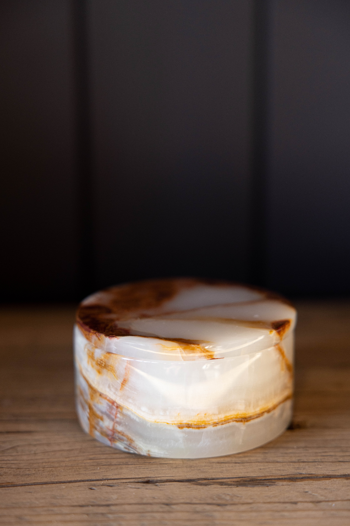 Light Green Onyx Lidded Marble Dish - Luxe B Co