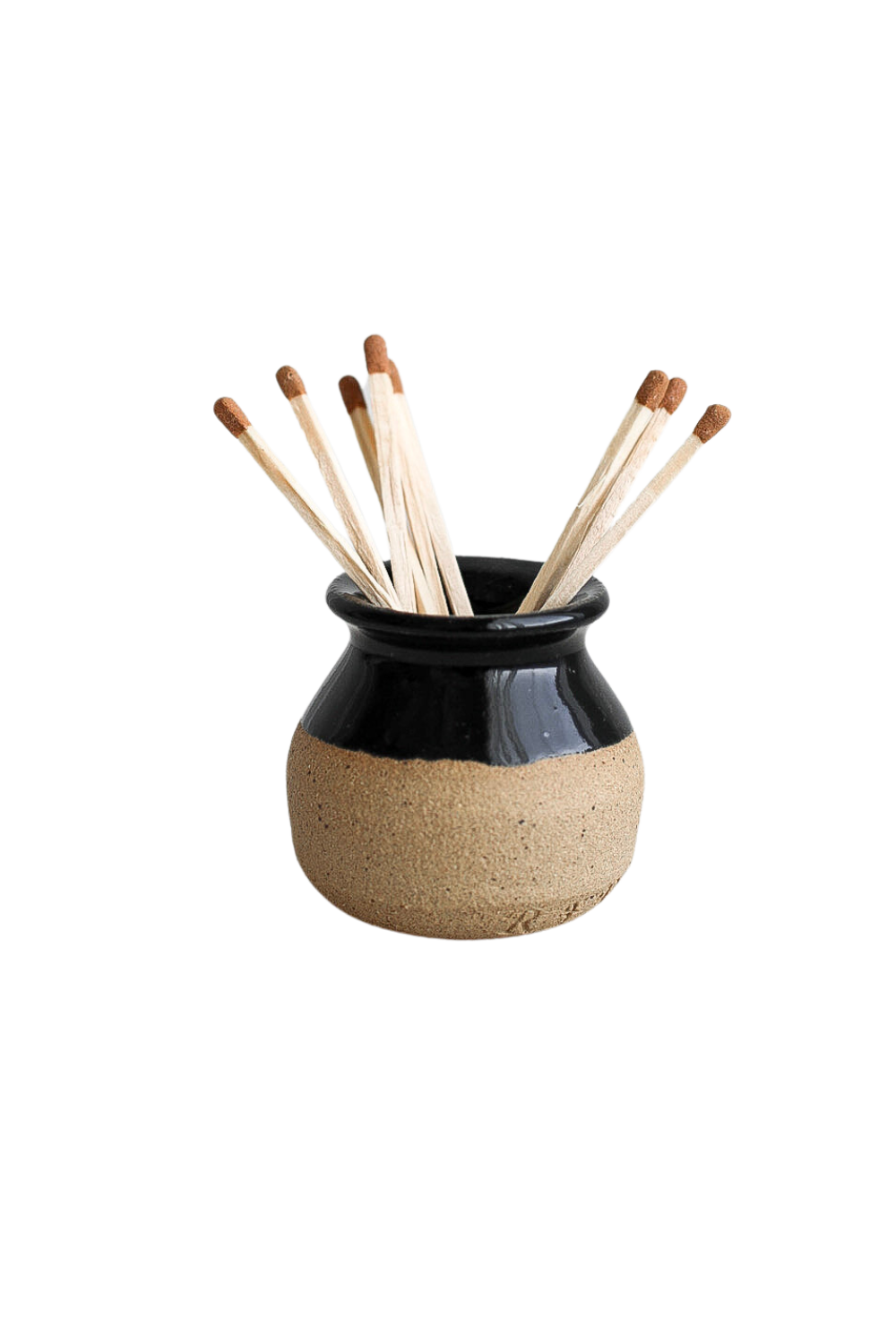 Match Striker - Handmade Two Toned Strike Mini Pottery Black - Luxe B Co
