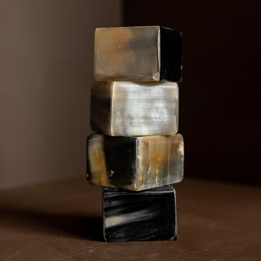 Horn Square Napkin Ring (4pc) - Luxe B Co