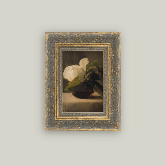 Magnolia Framed Antique Inspired Framed Art | By Luxe B Co.