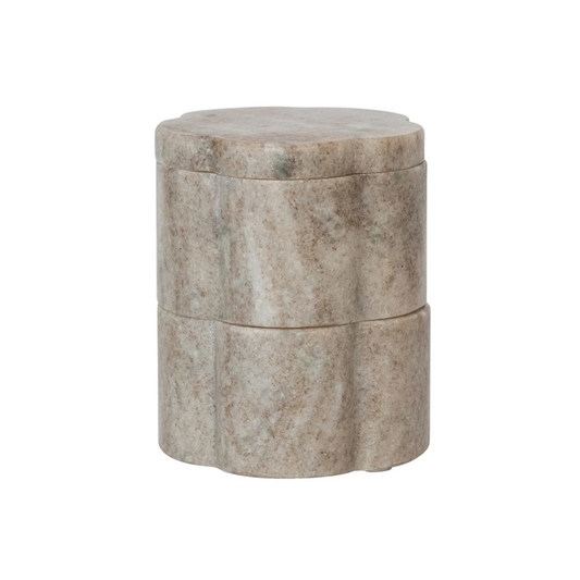 Marble Scalloped Stackable Pinch Pot | By Luxe B Co.