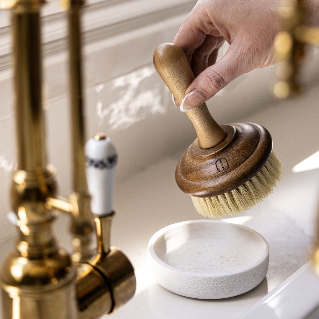 Marble Soap & Brush Holder | By Luxe B Co.