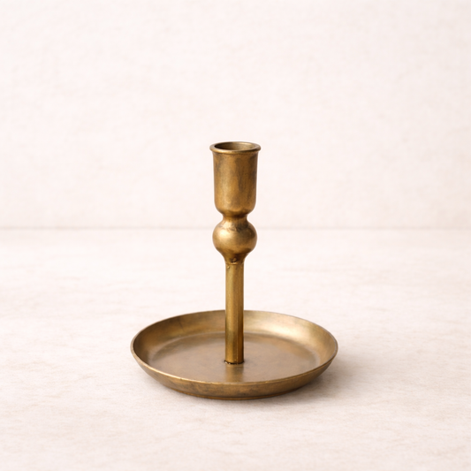 Mini Gold Plate Candle Holder | By Luxe B Co.