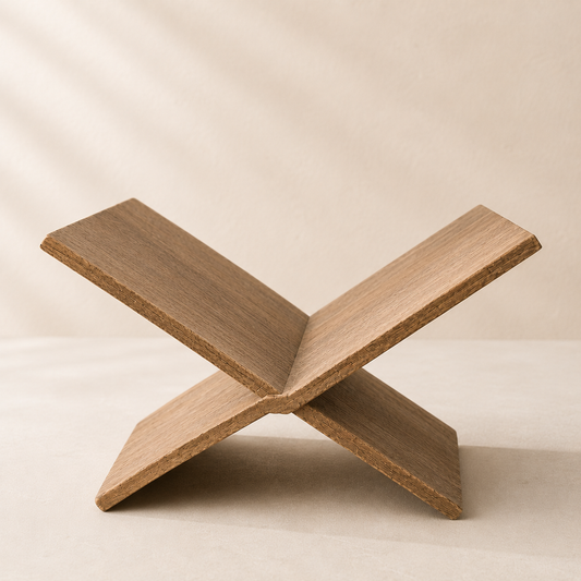 Natural Wooden Book Holder By Luxe B Co.