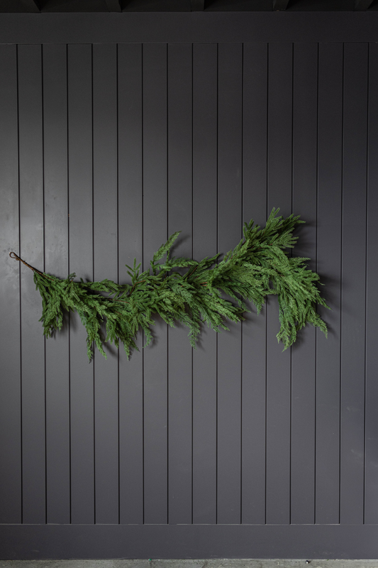 Norfolk & Cypress Mix Faux Garland 6ft / 72 inches - Luxe B Co