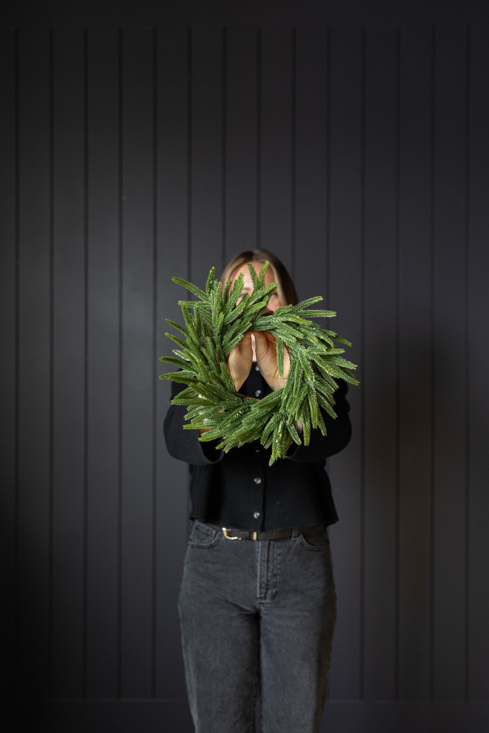 Norfolk Pine Real Touch Wreath 12" - Luxe B Co