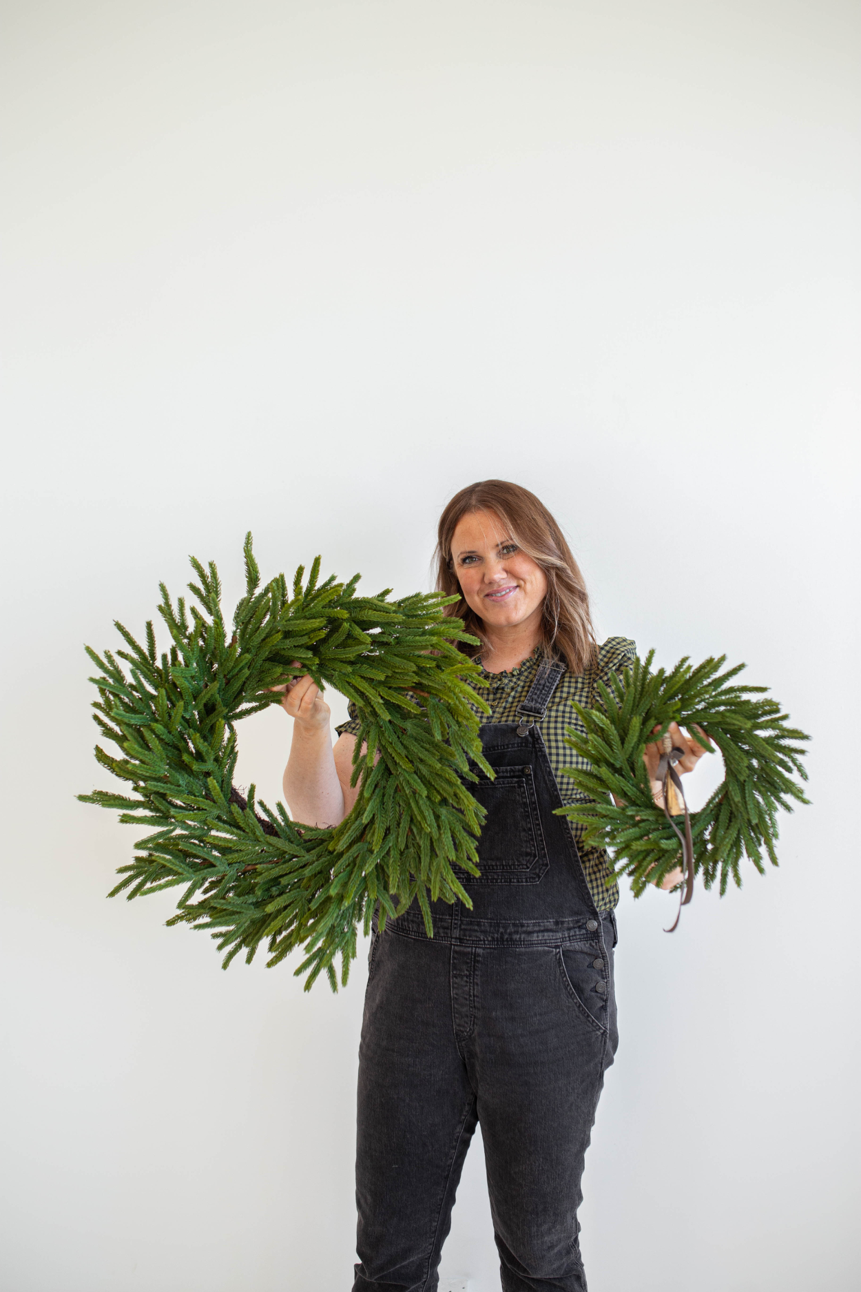 Norfolk Pine Real Touch Wreath 12" | By Luxe B Co.