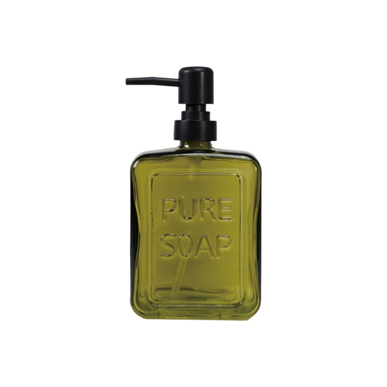 Olive Green Soap Dish Dispenser | By Luxe B Co.
