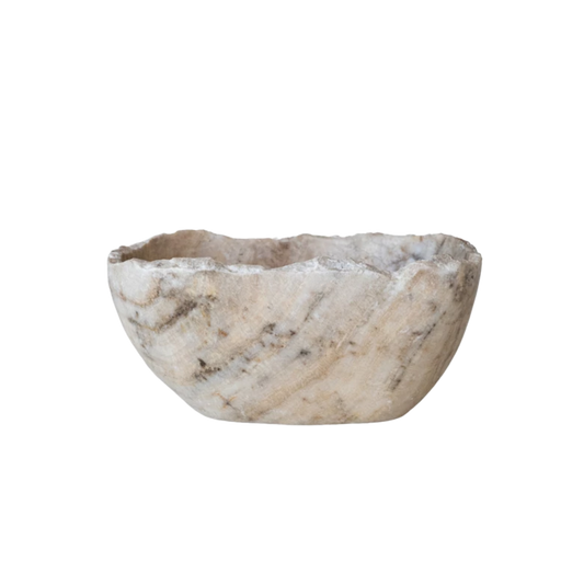 Onyx Decorative Bowl With Raw Edge | By Luxe B Co.