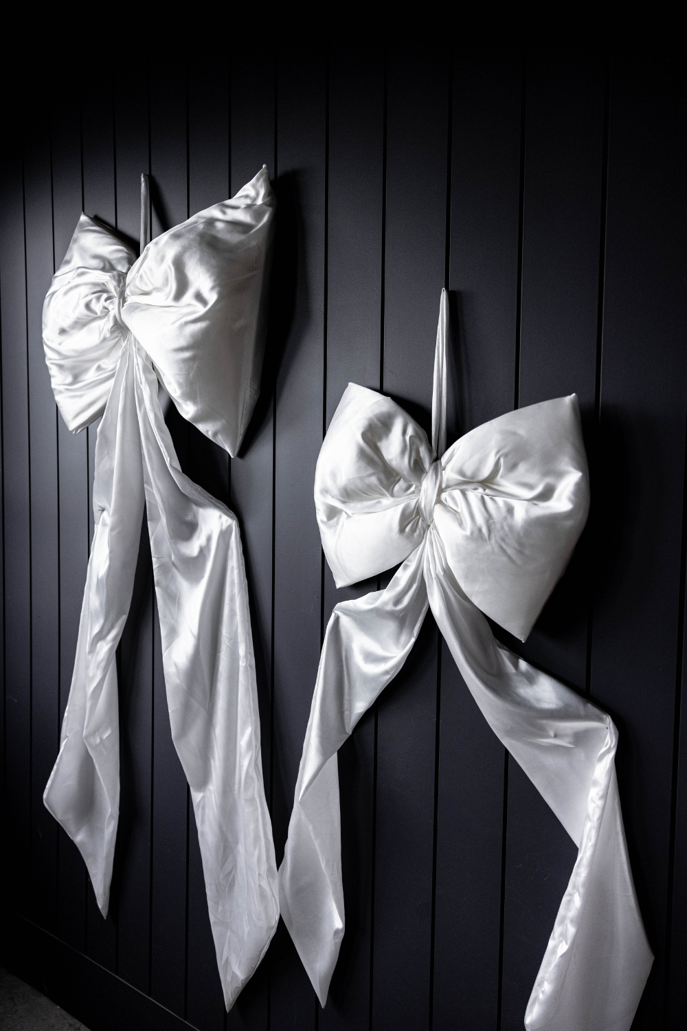 Oversized White Satin Bow | By Luxe B Co.