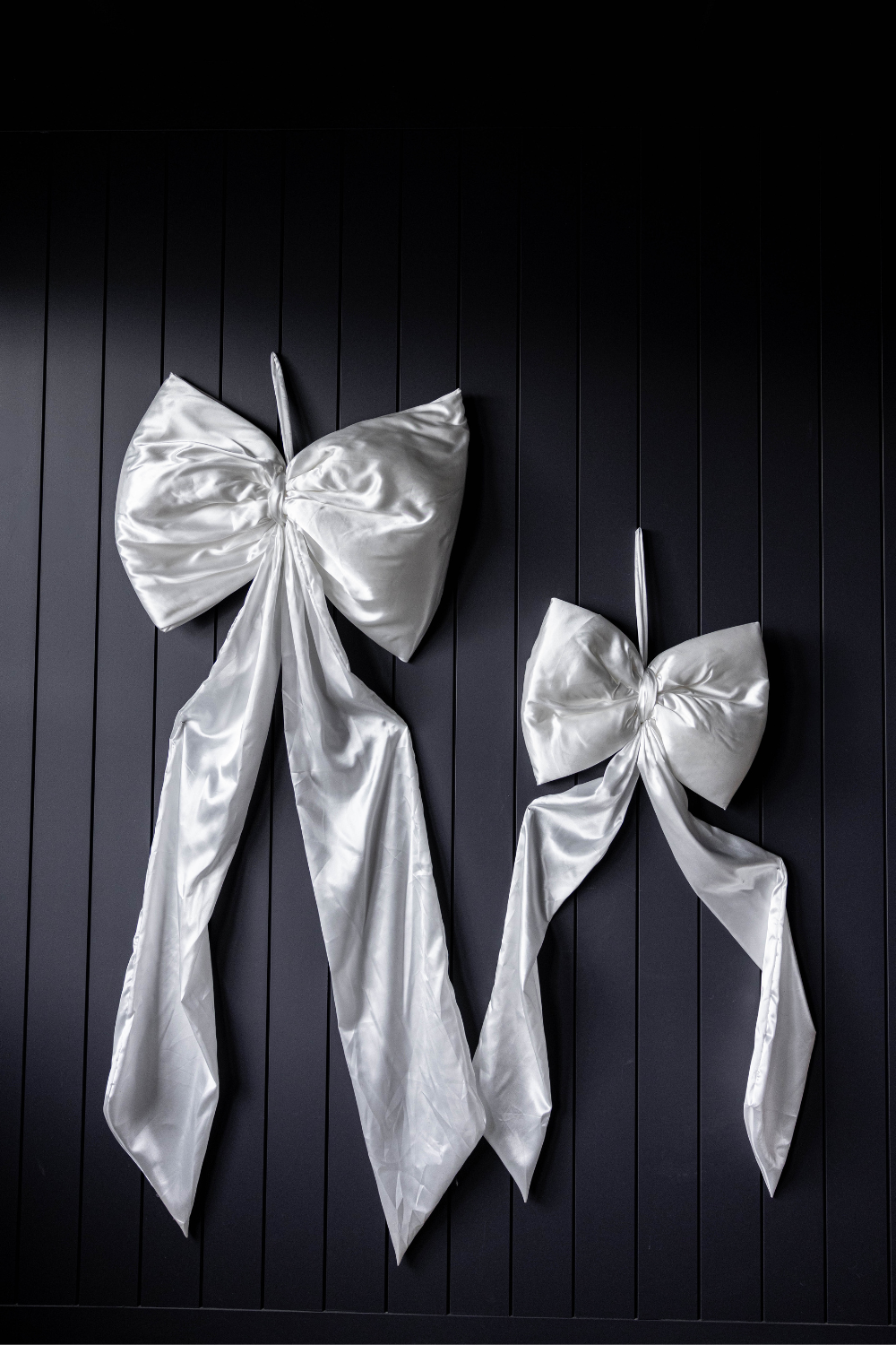 Oversized White Satin Bow | By Luxe B Co.