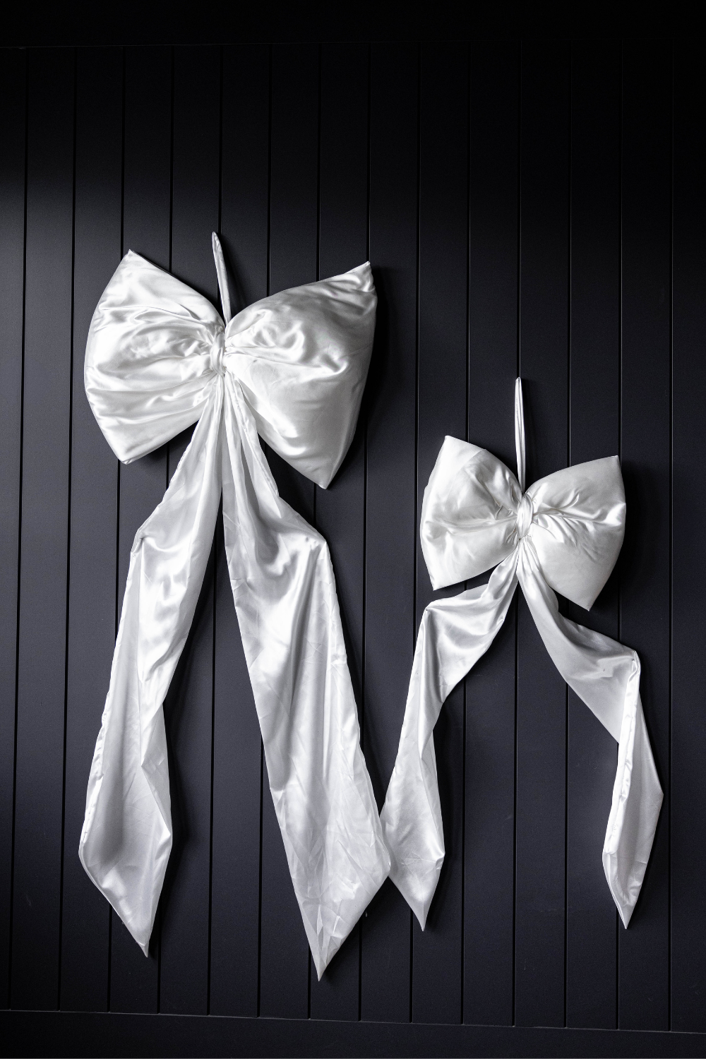Oversized White Satin Bow | By Luxe B Co.