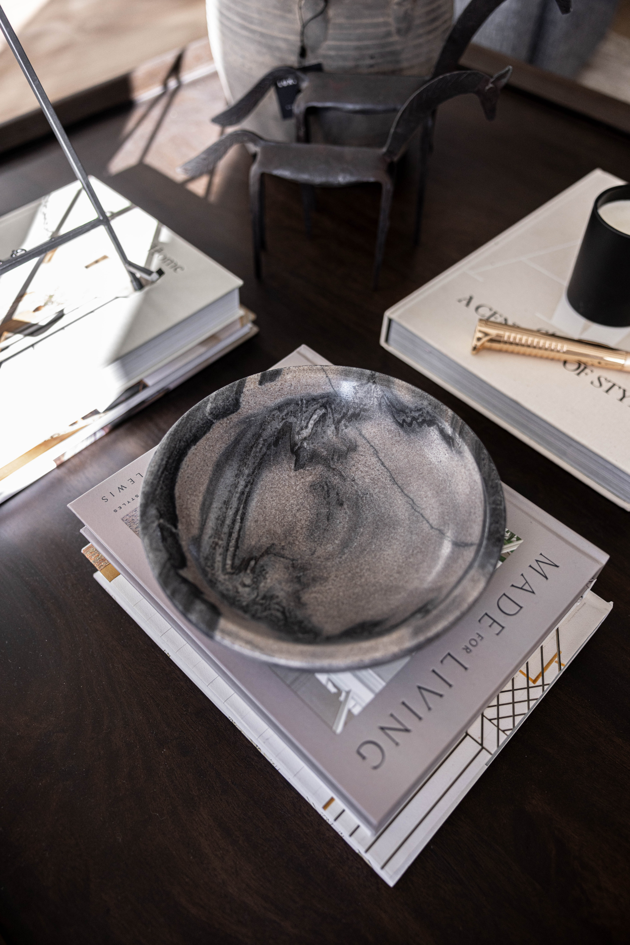 Paleva Grey Stone Bowl | By Luxe B Co.