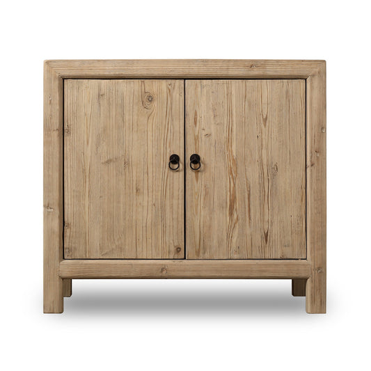 Paso Robles Reclaimed Elm Wood Two Drawer Entertainment Console | By Luxe B Co.