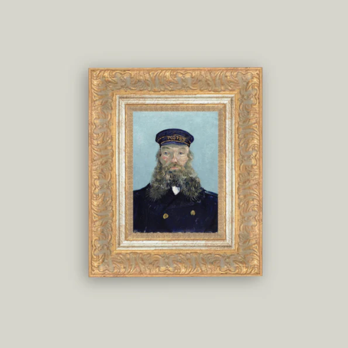 Portrait of a Postman Framed Antique Inspired Art | By Luxe B Co.