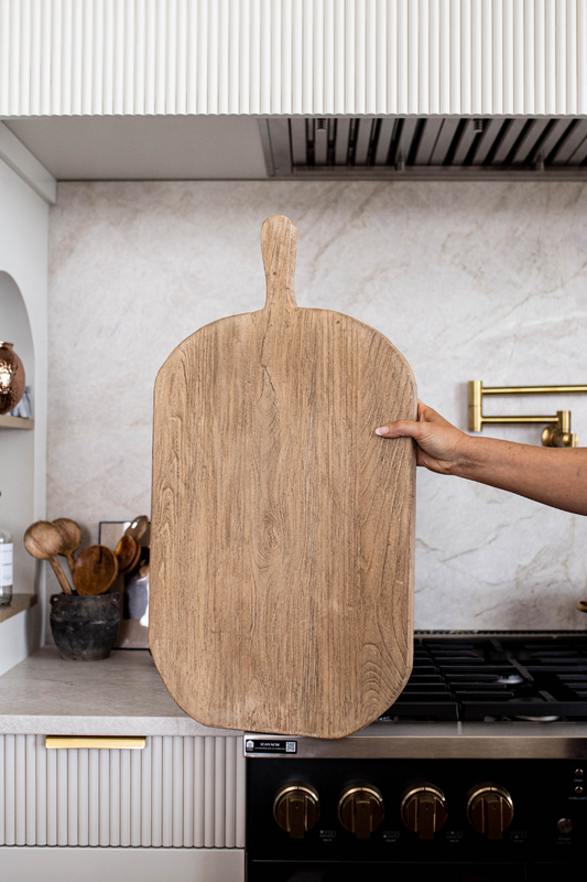 Reclaimed Elm Wood Cutting Board | By Luxe B Co.