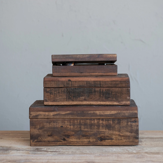 Reclaimed Wood Boxes | By Luxe B Co.