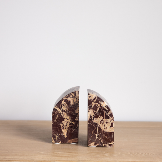Red Levanto Bookend Set By Luxe B Co.