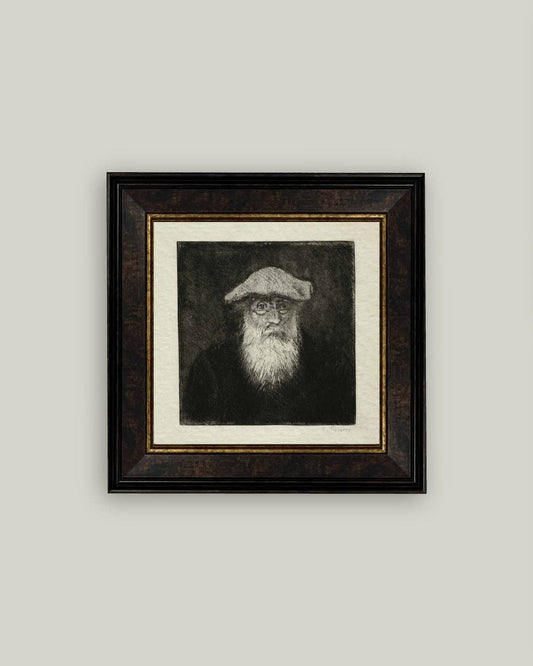 Self Portrait by Camille Pissarro Framed Antique Art - Luxe B Co