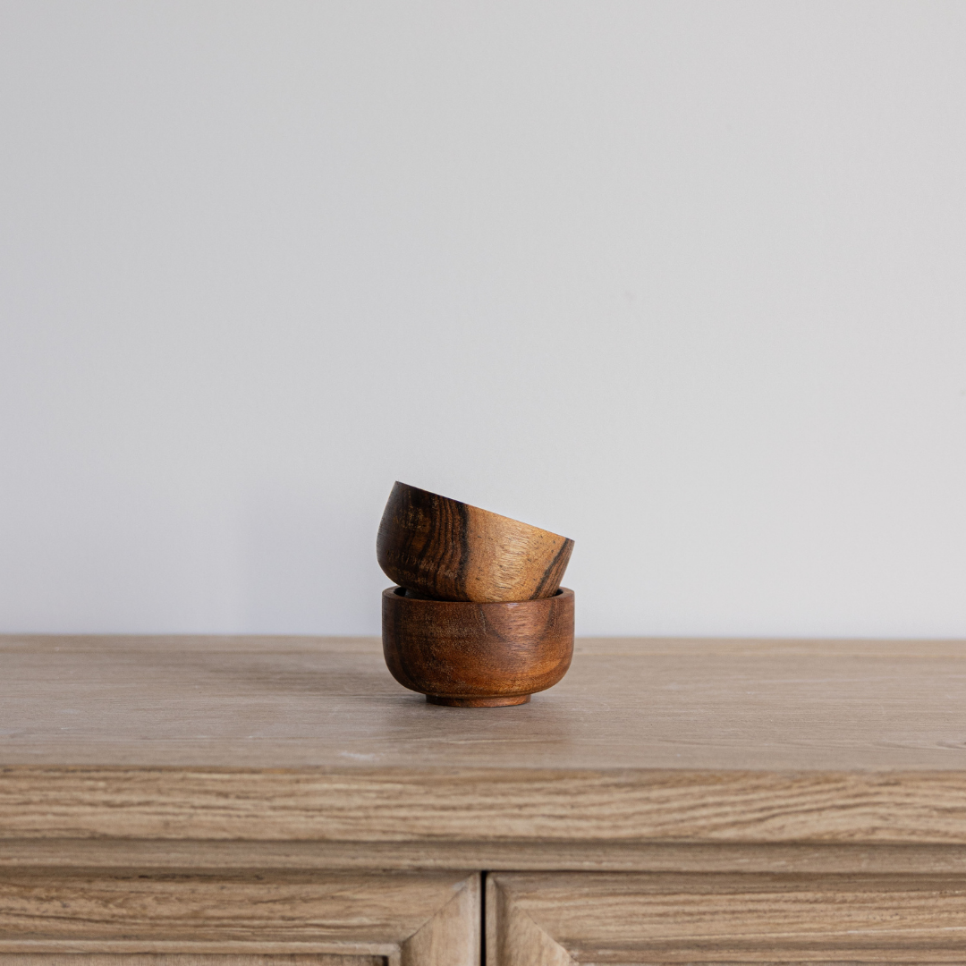 Small Wood Bowl | By Luxe B Co.