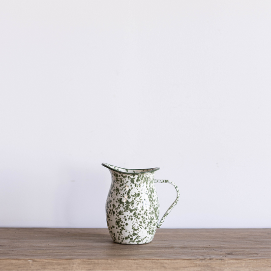 Speckled Green Ceramic Pitcher By Luxe B Co.