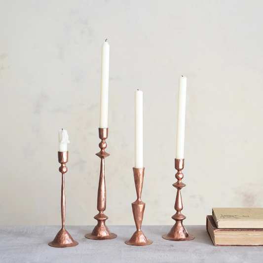 Copper Hand Forged Candle Taper Holder - Luxe B Co