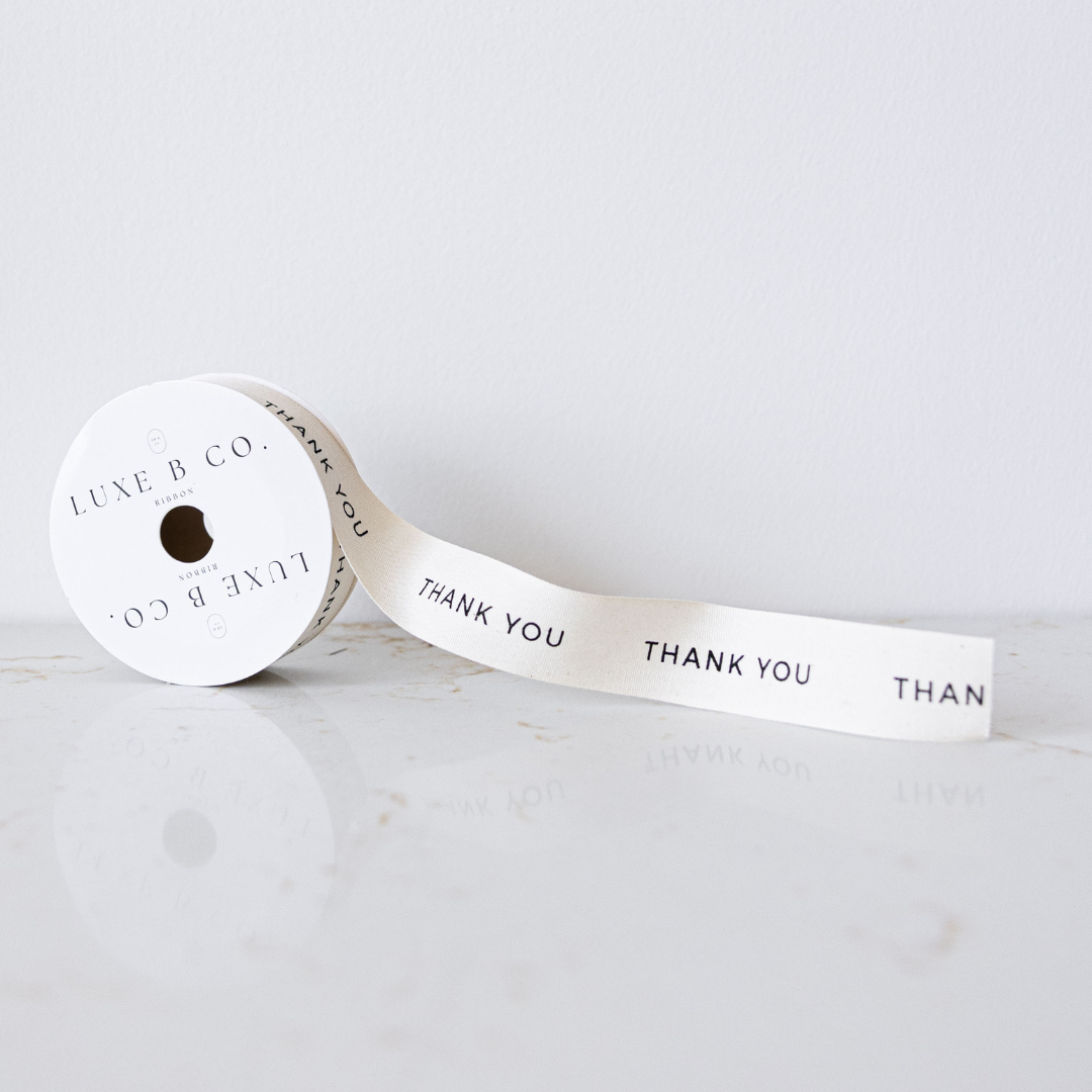 Thank You Ribbon Holiday Decor | By Luxe B Co.