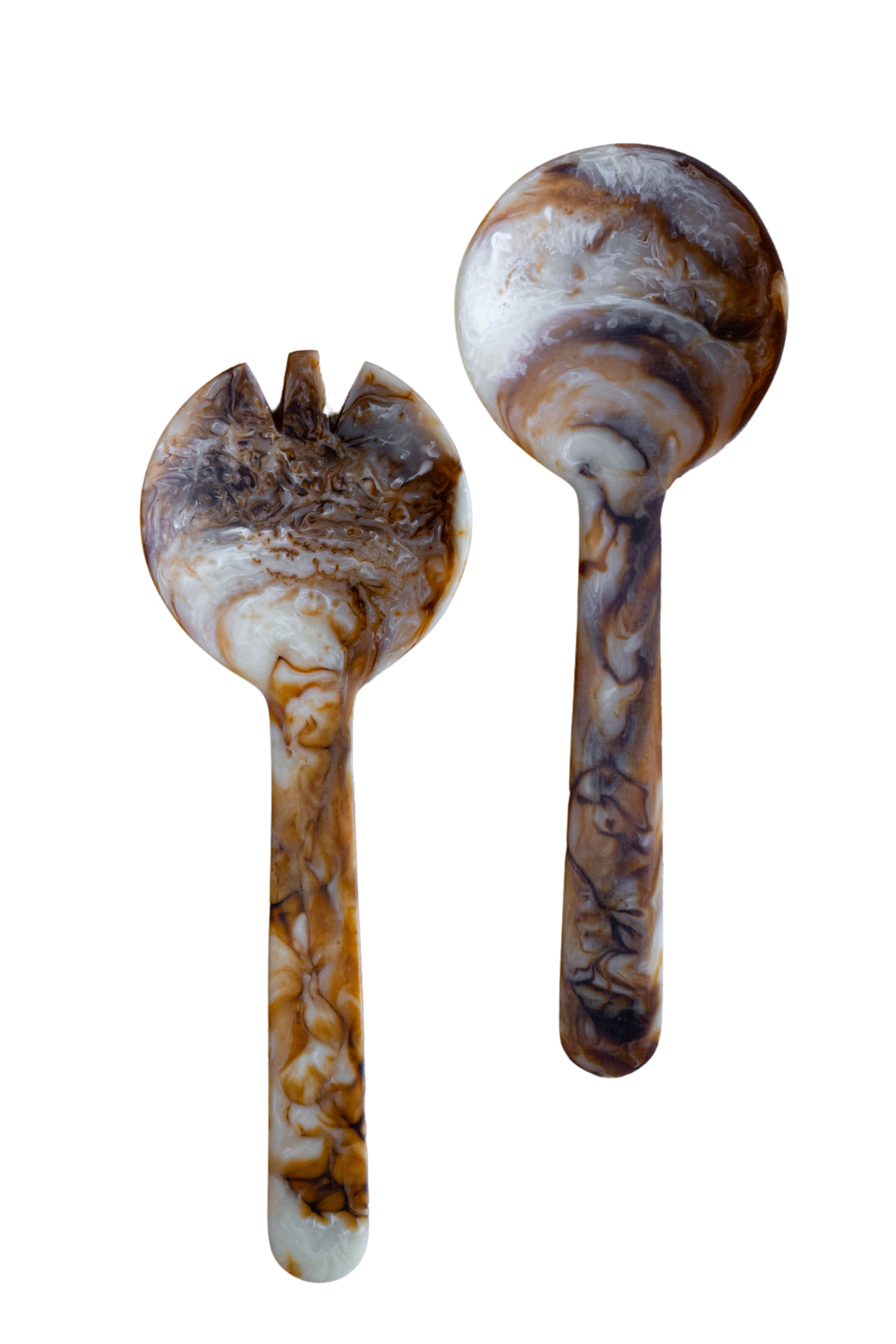 Tortoiseshell Salad Servers - Luxe B Co