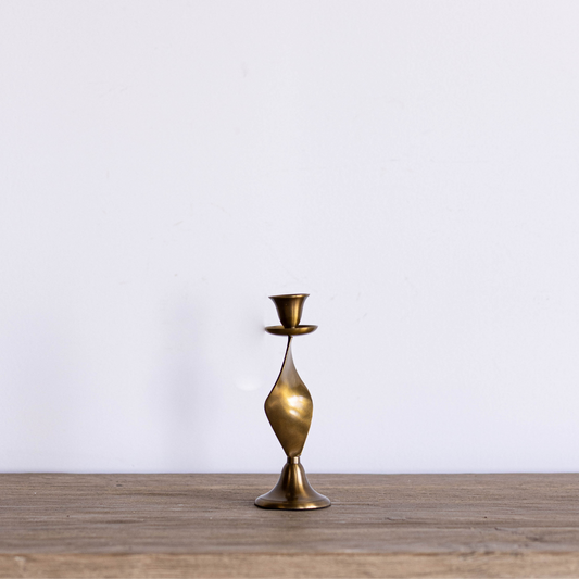 Twisted Brass Inspired Candlestick By Luxe B Co.