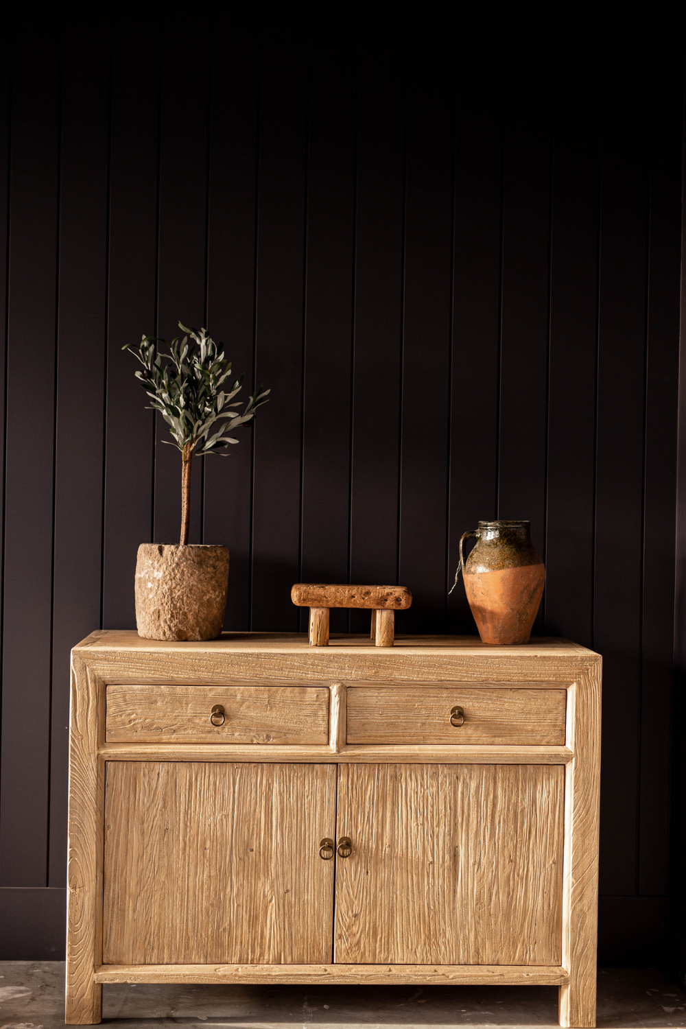 Newport Elm Wood Console - Luxe B Co