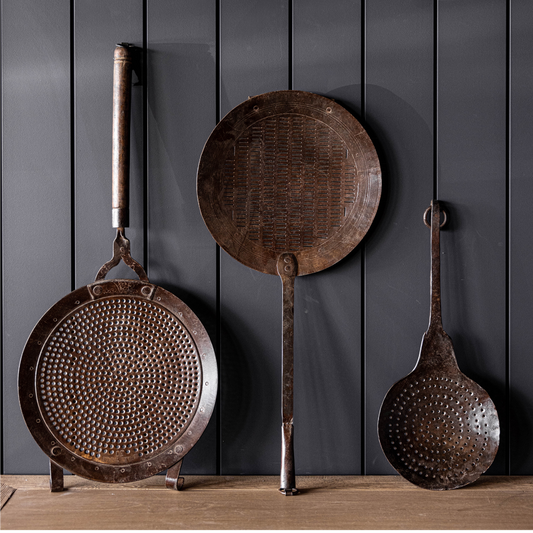 Vintage Found Iron Kitchen Colander | By Luxe B Co