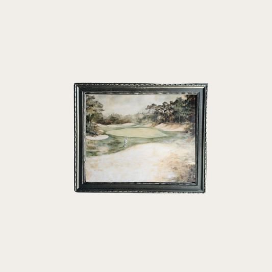 Muted Golf Green Framed Art | By Luxe B Co.