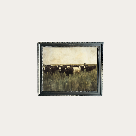 Grazing Cows Framed Art | By Luxe B Co.