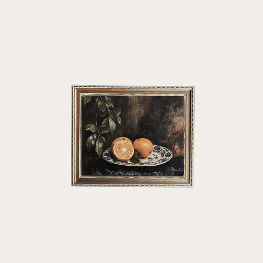 Vintage Mandarin Framed Art | By Luxe B Co.