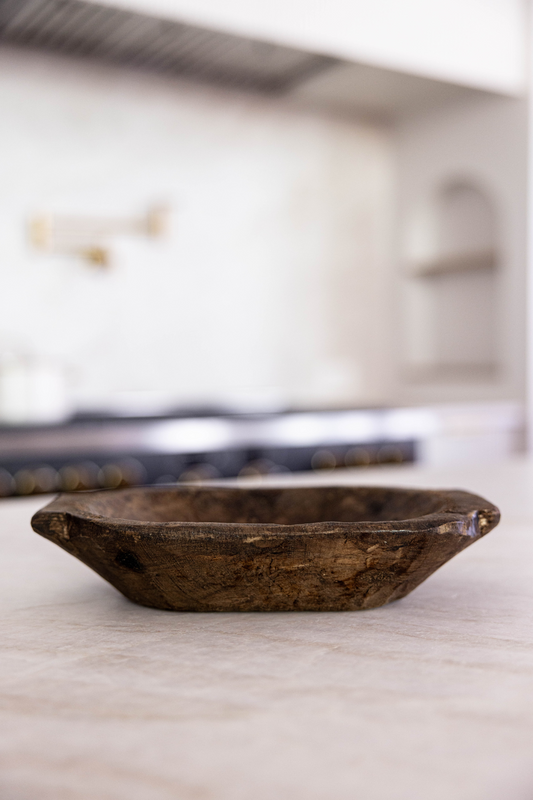 Vintage Inspired Wooden Bowl | By Luxe B Co.