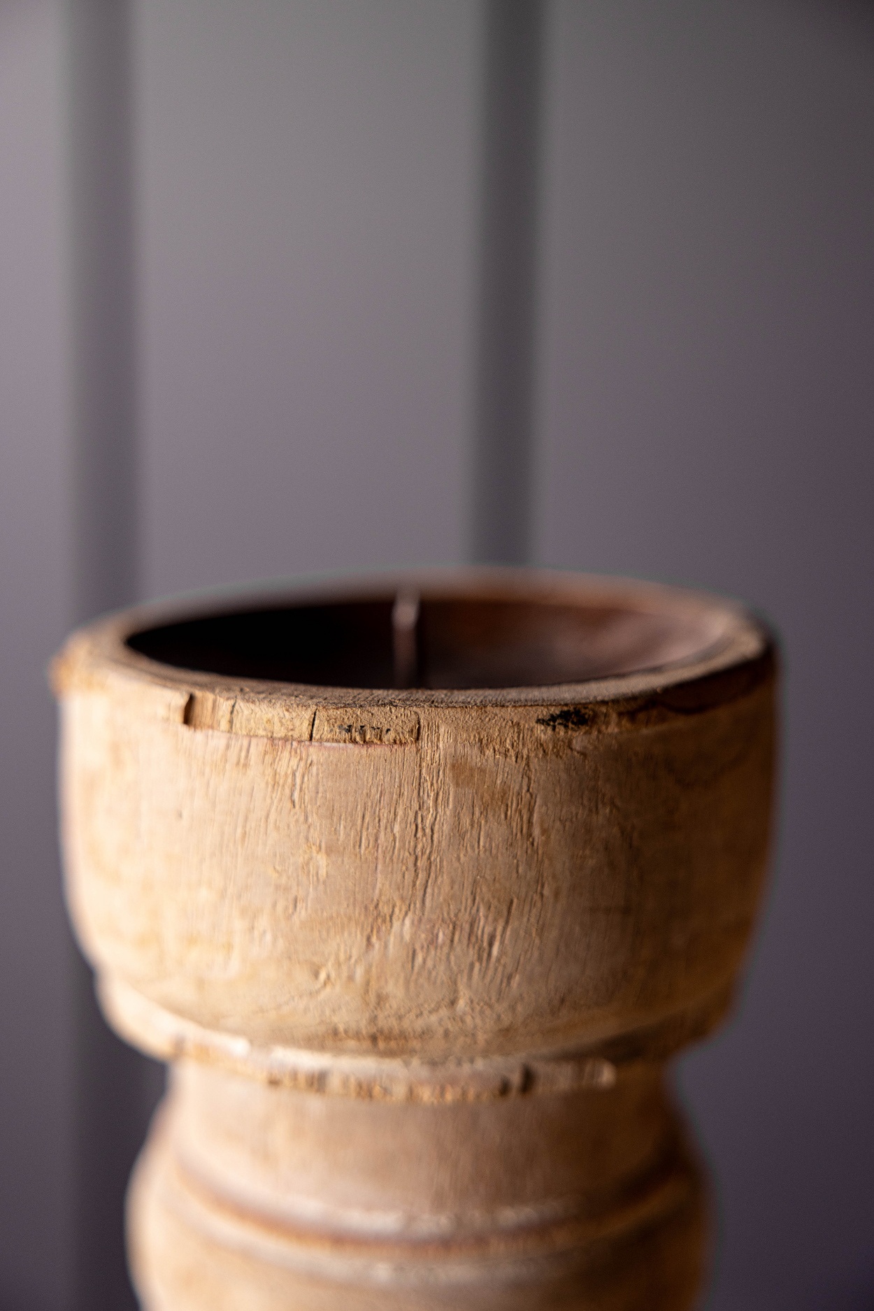 Vintage Wooden Candle Pillar | By Luxe B Co.
