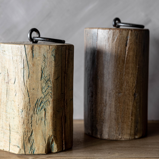 Vintage Wooden Door Stopper | By Luxe B Co