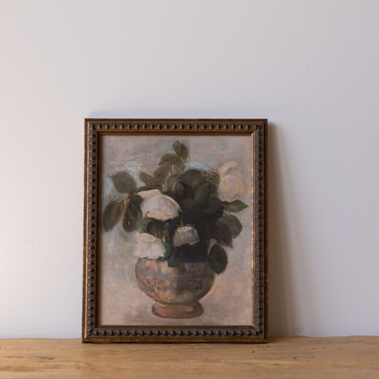 Vintage Collected Florals Framed Art By Luxe B Co.