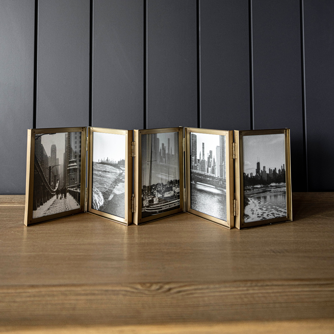 Oversized Hinged Gold Photo Frame - Luxe B Co