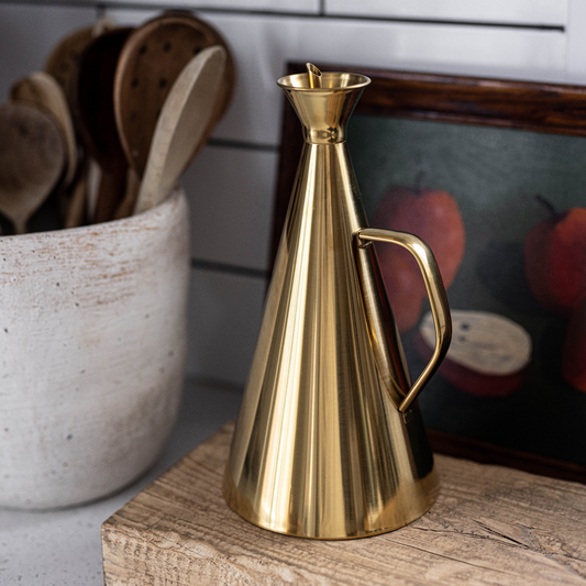 Gold Stainless Steel Olive Oil Dispenser - Luxe B Co