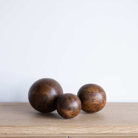 Vintage Inspired Wooden Orbs | By Luxe B Co.