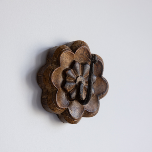 Vintage Wooden Flower Petal Hook | By Luxe B Co