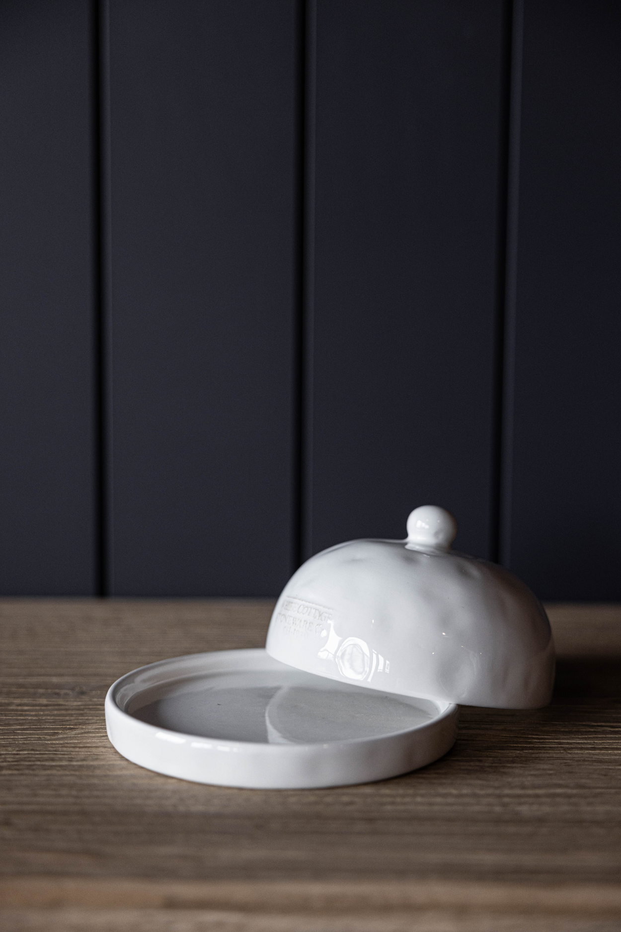 White Cottage Mini Butter Dish | By Luxe B Co.