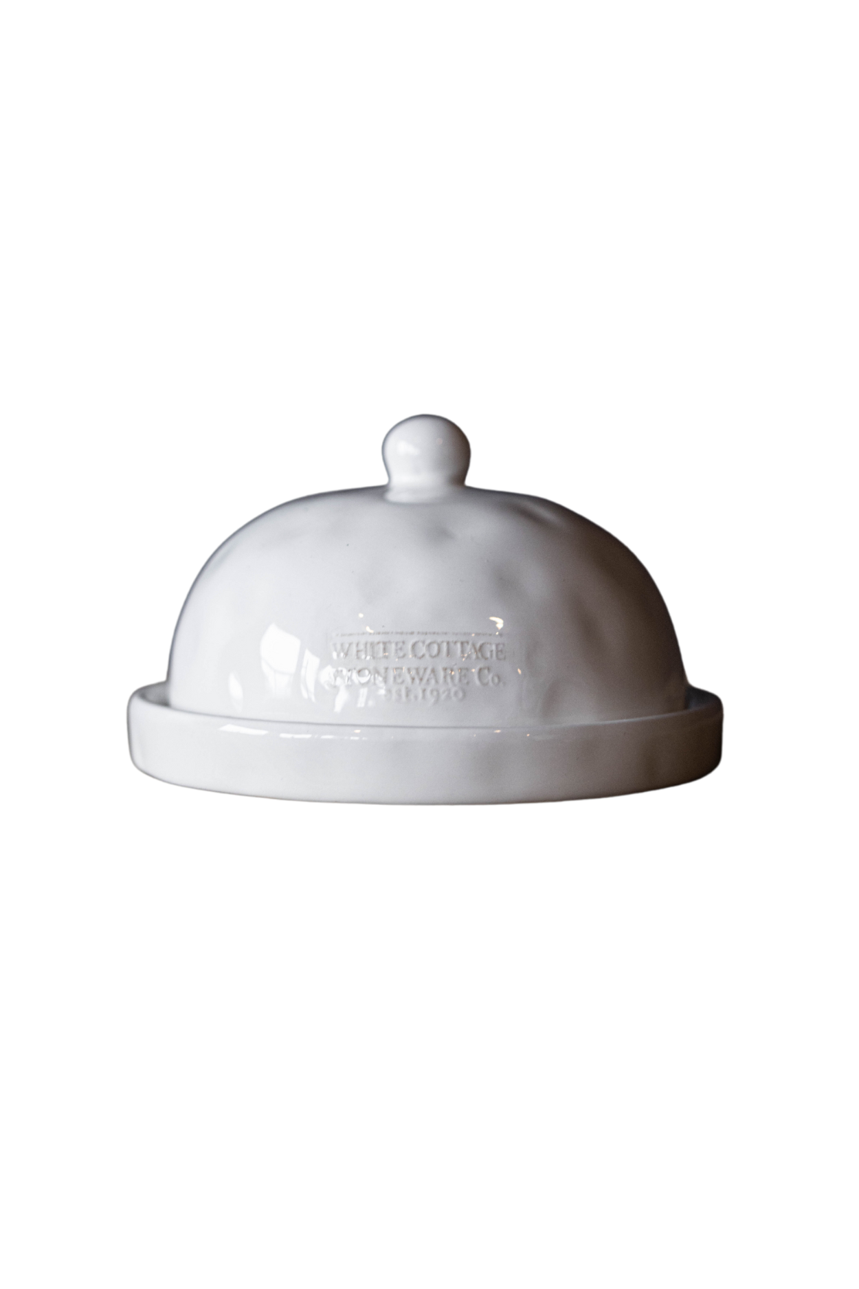 White Cottage Mini Butter Dish | By Luxe B Co.