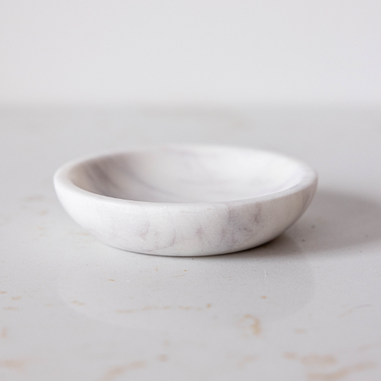White Marble Trinket Dish | By Luxe B Co.