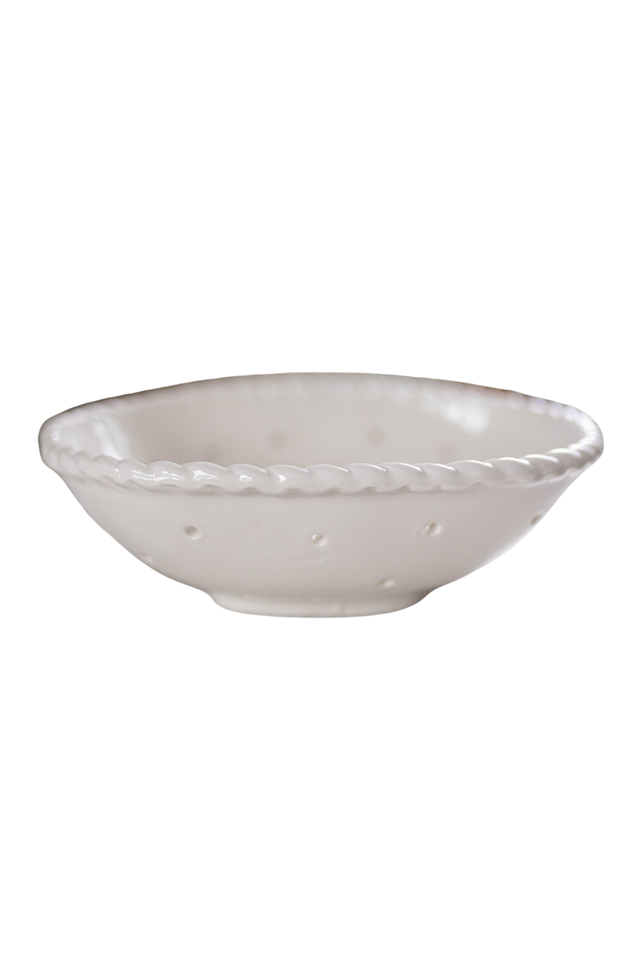 White Stoneware Berry Colander | By Luxe B Co.